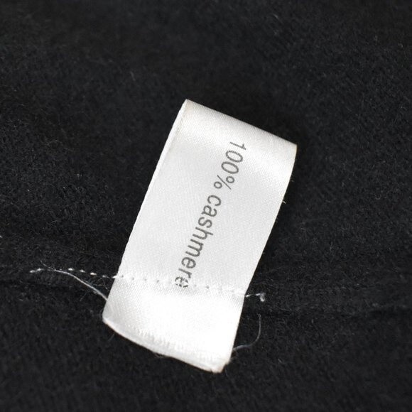 Cashmere Long Cardigan Sweater Size Small Black Open Front - Picture 10 of 15